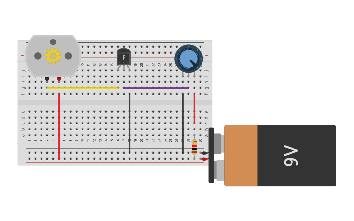 Circuit design DC Fan Speed Control Using BC547 - Tinkercad