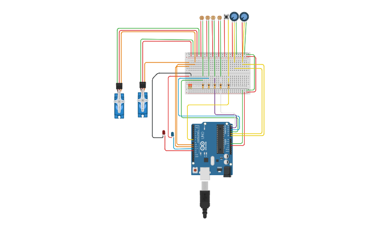 Circuit design Dual Axis Solar Tracker Panel with Auto and Manual Mode ...