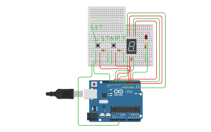 Circuit design timer - Tinkercad