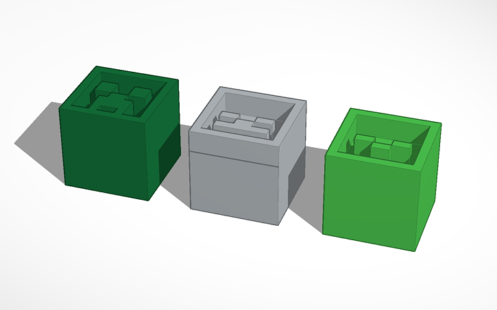 3D design Day 31 - Minecraft stamp blocks | Tinkercad