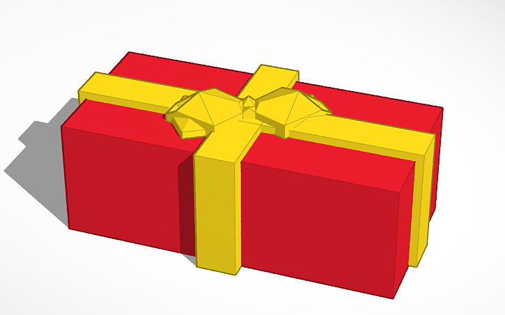 Download 3D design Christmas Present! - Free Download! | Tinkercad