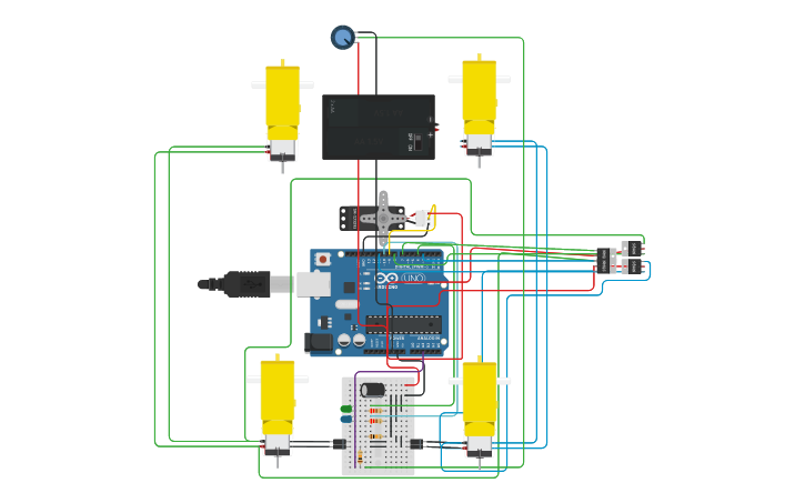 Circuit design Final Project Diagram - Tinkercad
