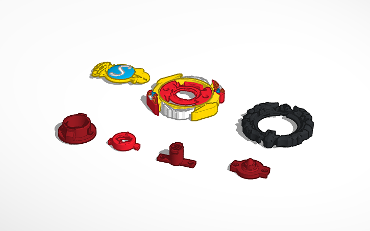 Beyblade Burst Dragonic Spriggan 0axe Dr Tinkercad