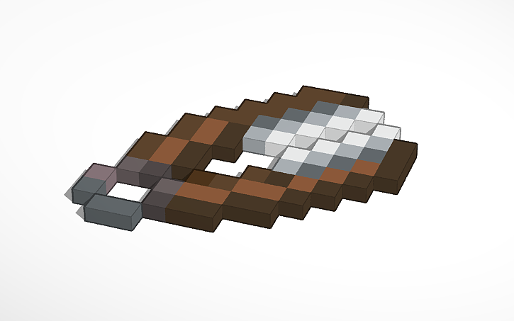 3D design Minecraft Shears - Tinkercad