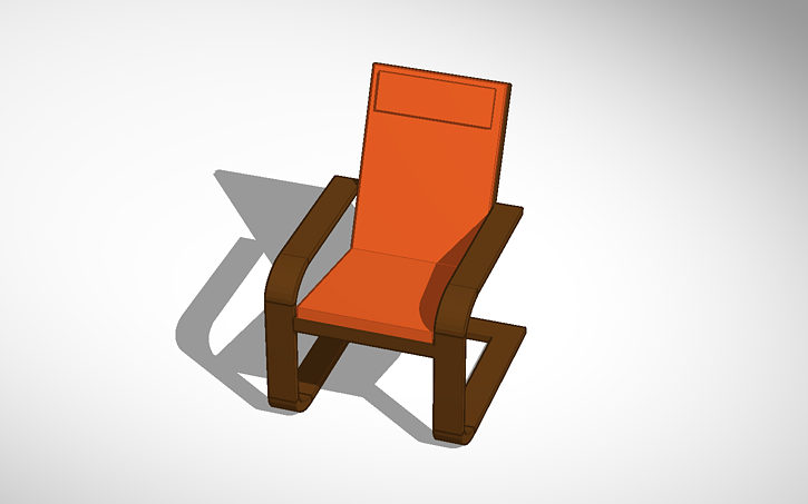3d Design Ikea Poang Chair 1 25 Scale Tinkercad