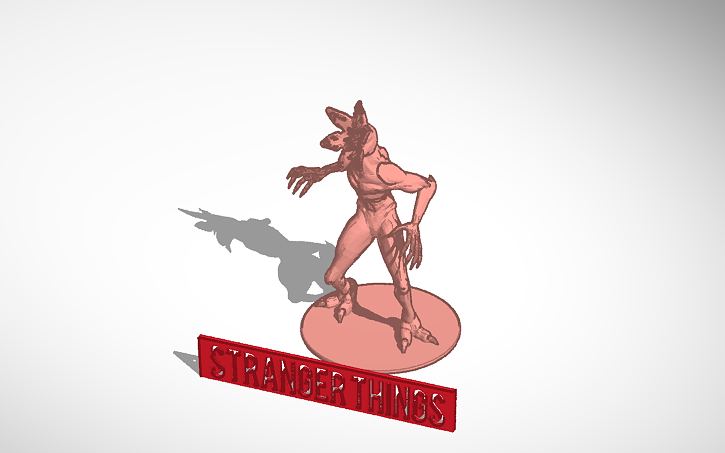 3D design stranger things - Tinkercad