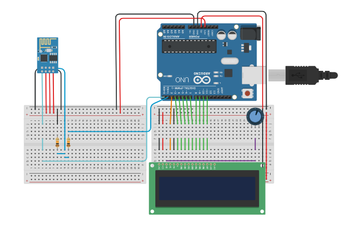 Circuit design MIS - ESP8266 Test 3 (webhook.site) | Tinkercad