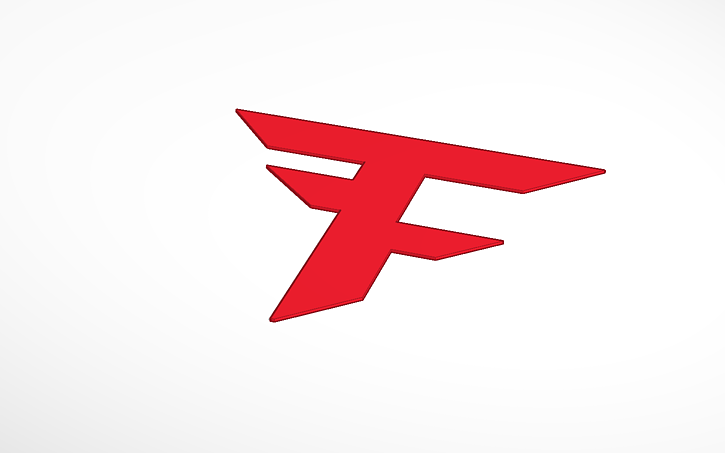 Faze Rug Logo Draw 3D design FaZe Clan Logo - Tinkercad
