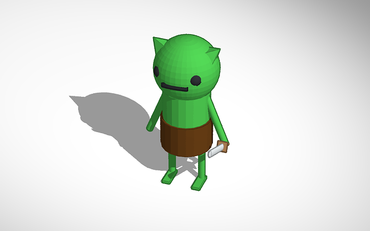 3D design Goblin Model - Tinkercad