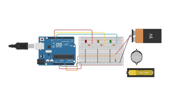 Circuit design Probador de bateria Diana Arevalo 7C - Tinkercad