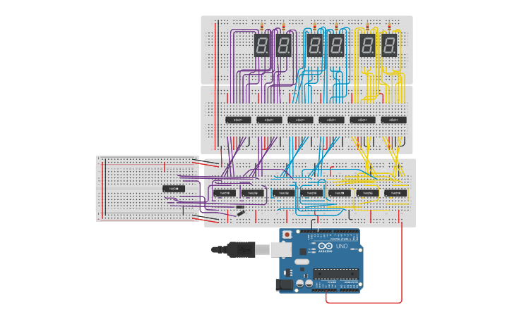 Circuit design clock - Tinkercad