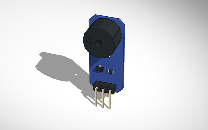 3D design Active Buzzer Module - Tinkercad