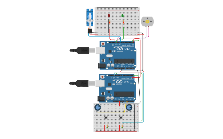 Circuit design UART - Tinkercad