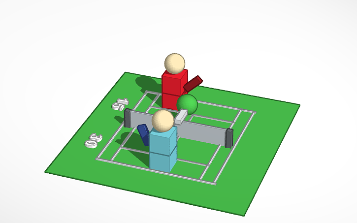 3D design tennis - Tinkercad