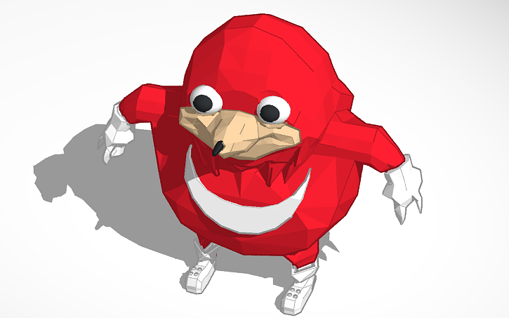 Ugandan Knuckles Do You Know De Wae Tinkercad