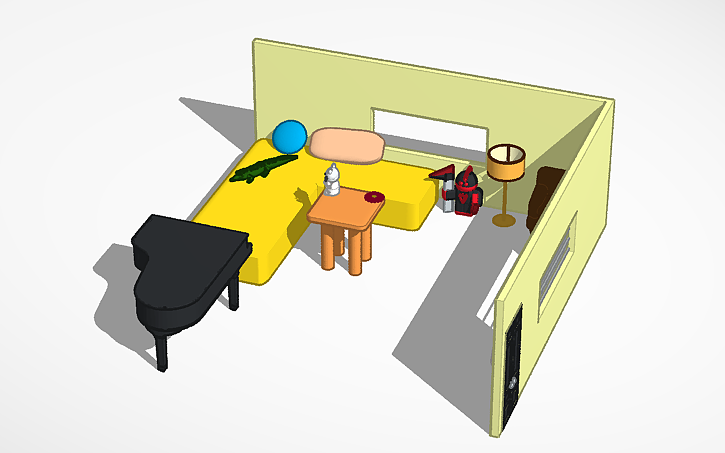 3D design Комната, третье ДЗ - Tinkercad