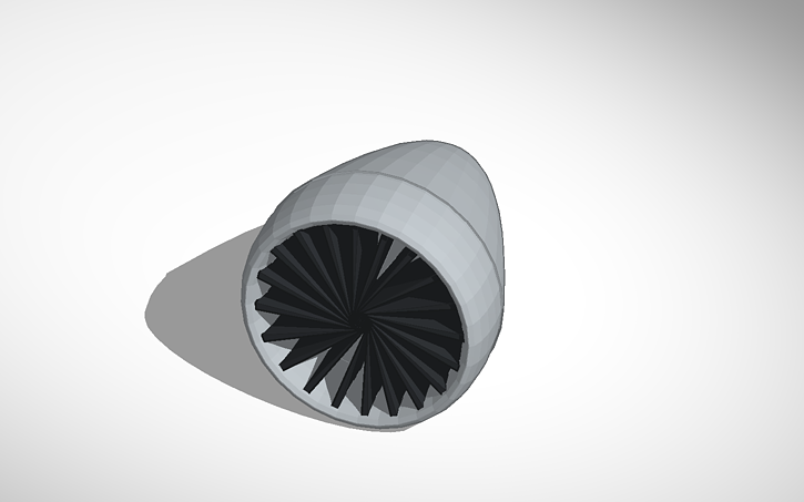 3D design jet engine - Tinkercad