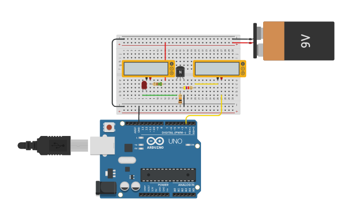 Circuit design Simple LED Driver - Tinkercad