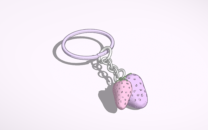 Keychains Cad Block 3D design Keychainn - Tinkercad