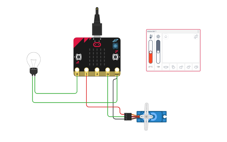 Circuit design Light Sense | Tinkercad
