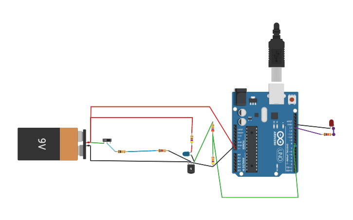 Circuit design Copy of Sensor de humedad | Tinkercad