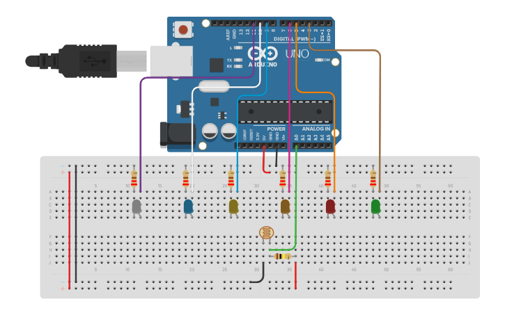 Circuit design es09b - Regolazione luminosità con fotoresistore e ...