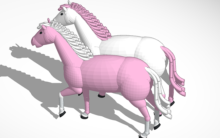 3D design 2 unicorns | Tinkercad