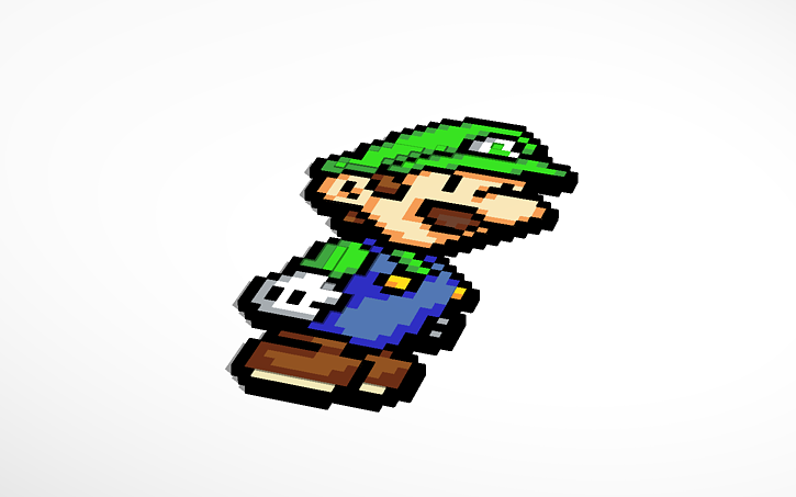 3D design Luigi - Tinkercad