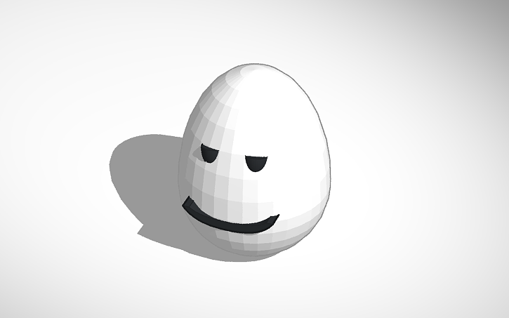 Chill Face Egg Tinkercad - roblox chill face emoticon copy