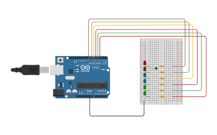 Circuit design Blink Led - Tinkercad