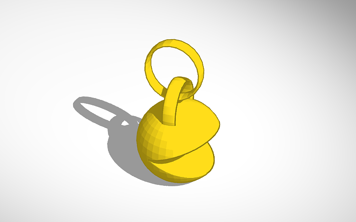 3D design Pac-Man Key-Ring | Tinkercad