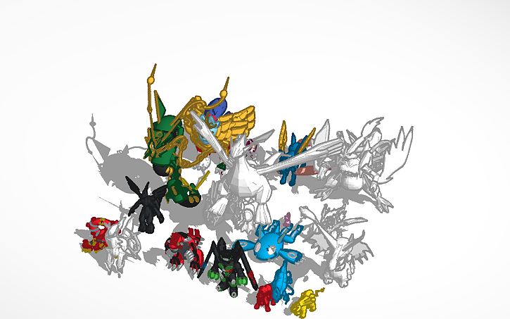 3D design Legendary pokemon (Giant Sized) - Tinkercad