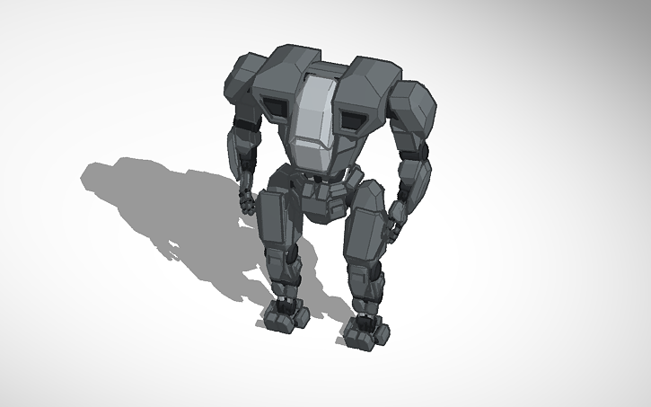 3D design Humanoid Mech - Tinkercad