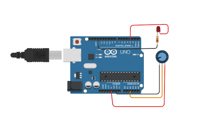 Circuit design 6D - 1E - Tinkercad