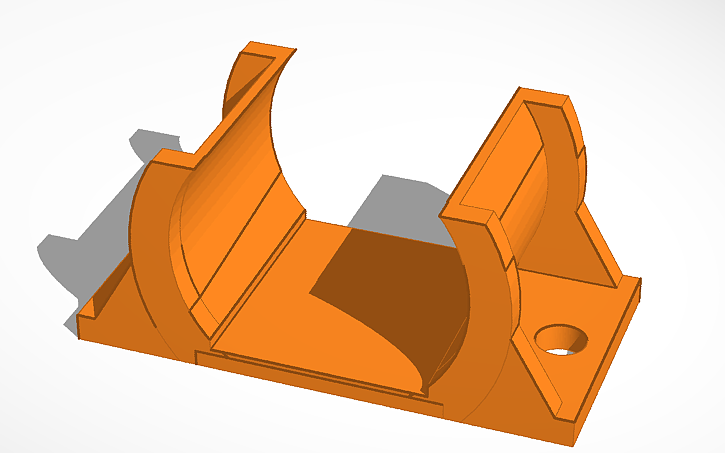 3D design hobby 12vdc motor mount - Tinkercad