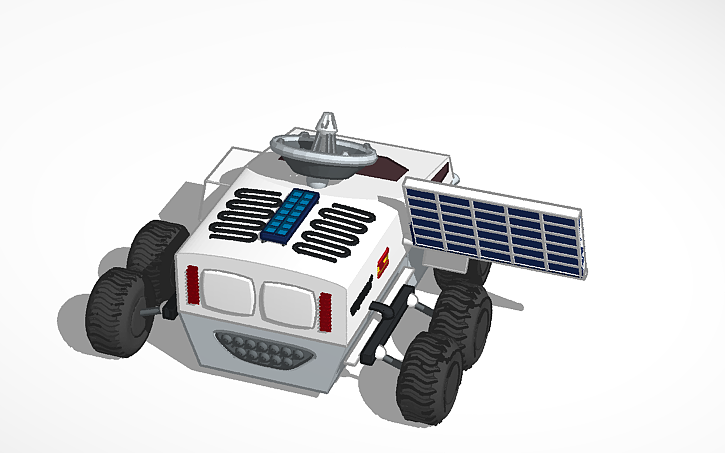 3D design Rover lunar - Tinkercad