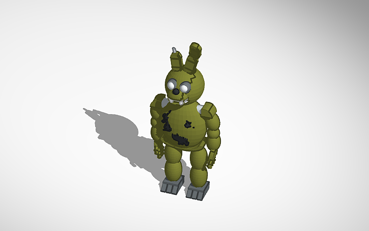 3D design SPRING TRAP - Tinkercad