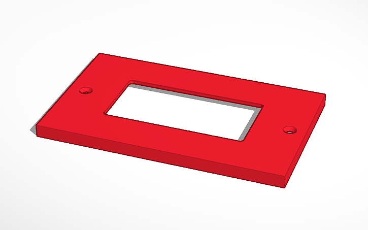 Gfci Module 3d Model 3D design Easy GFCI Outlet Cover - Tinkercad