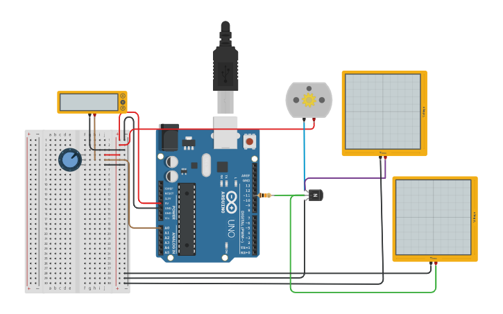 Circuit design Control PWM válvula IAC - Tinkercad