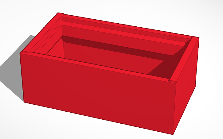 3D design cubby - Tinkercad