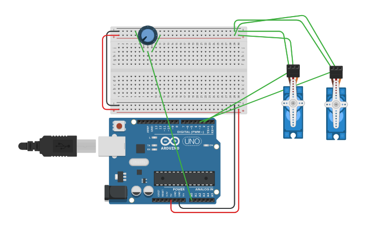 Circuit design Arduino2 | Tinkercad