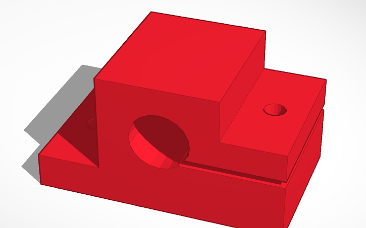 3D design low mount 8mm rod - 7mm to base | Tinkercad