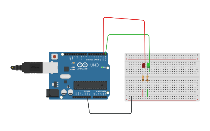 Circuit design Led- Arduino. | Tinkercad