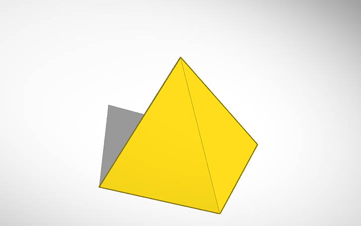 Triangular Pyramid Openscad 3D design pyramid - Tinkercad