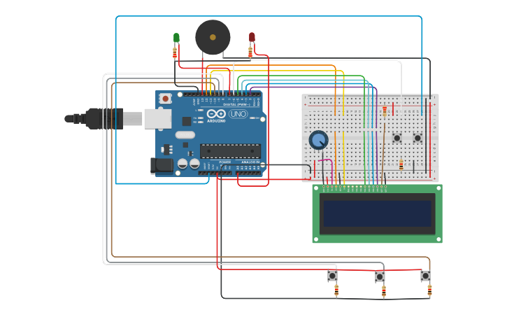 Circuit design Copy of Guess Game by FernandaKherlyDiana - Tinkercad