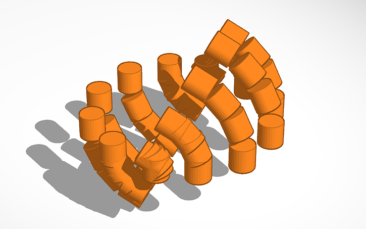 3D design Cylinder Pattern - Tinkercad