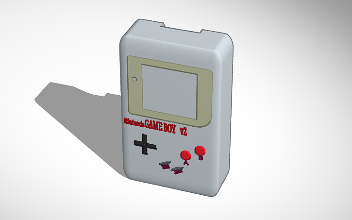 3D design Gameboy Microbit case - Tinkercad