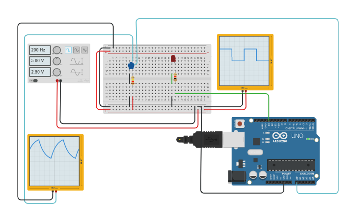 Circuit design Lab7_5_Debounce_Software_100Hz | Tinkercad