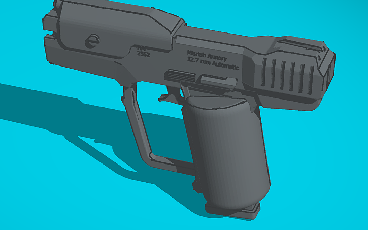 3D design Lego Halo M6 Pistol - Tinkercad