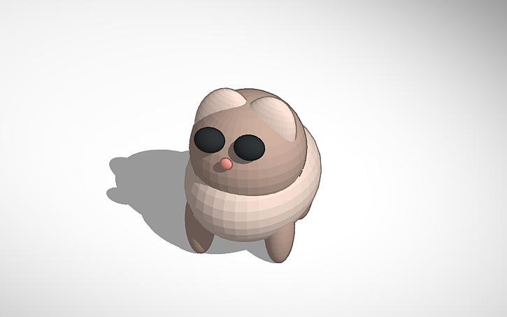 3D design Dwarf Hamster - Tinkercad